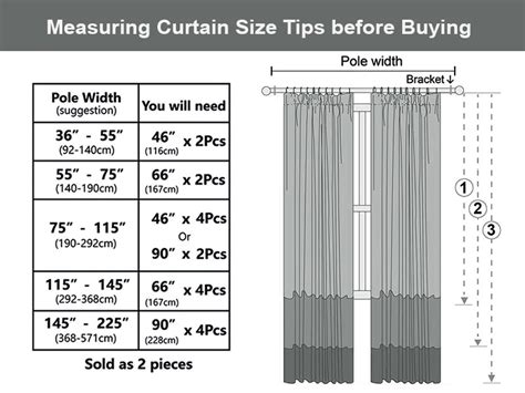 what size curtain rod for 72 window|rod pocket size chart.